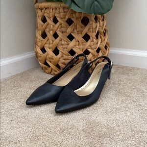 Elegant Black Slingback Heels